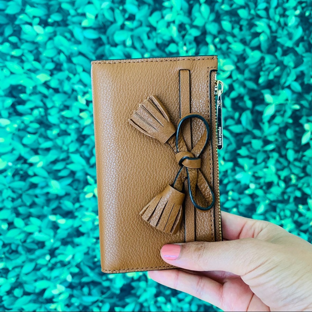 Kate Spade Hayes Small Wallet Tassel warm Ginger - Picture 5 of 7